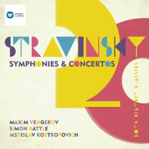 Stravinsky: Symphony in Three Movements; Violin Concerto; Symphonies of Wind Instruments; Capriccio for piano & orchestra; Pulcinella etc